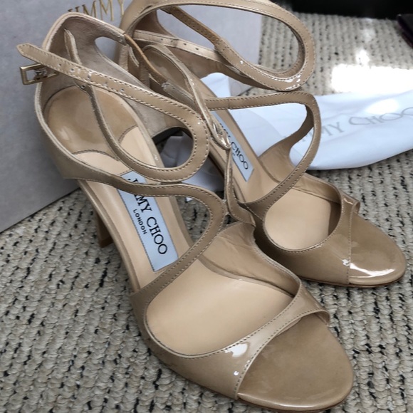 Jimmy Choo nude Lang Sandals - Picture 5 of 9